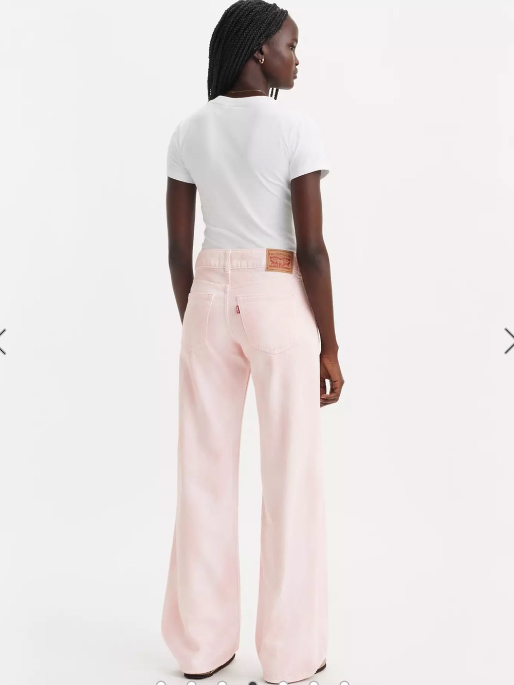 Levi's Superlow Loose Light Pink Bleached  Rose Water wash Jeans size 27
